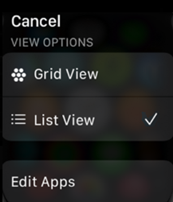 Apple Watch List View