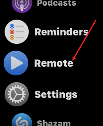 Apple Watch Remote app