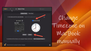 Change Timezone on MacBook