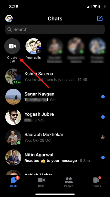 Create Call Messenger