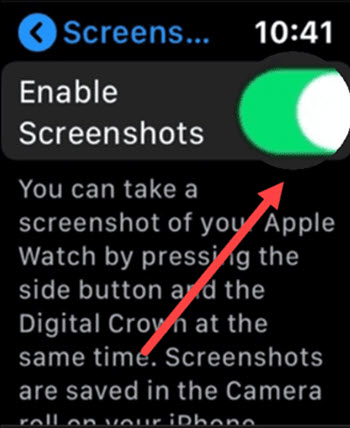 Enable Screenshots Toggle