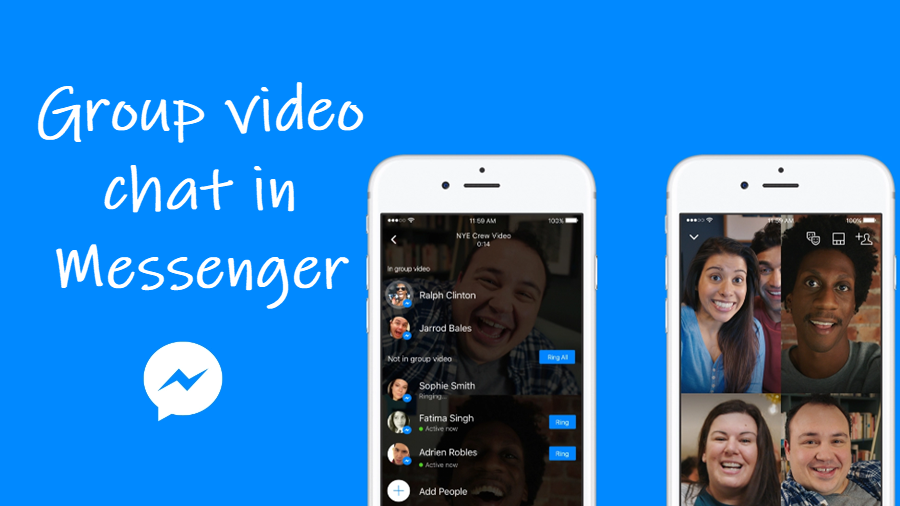 Group video chat in Messenger