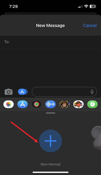 New Memoji Button