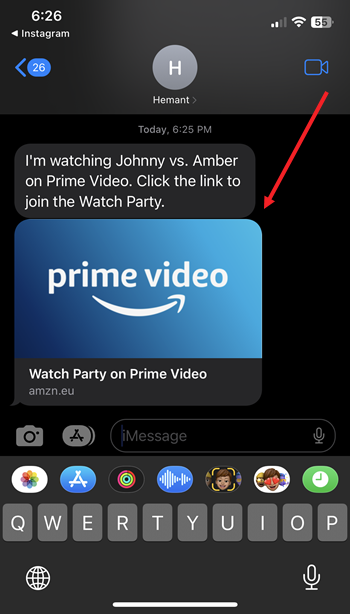 Prime Video Watch Party link