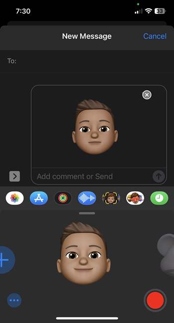 Send Memoji