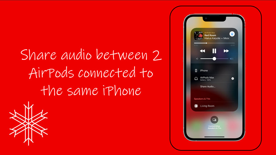 Share audio between 2 AirPods
