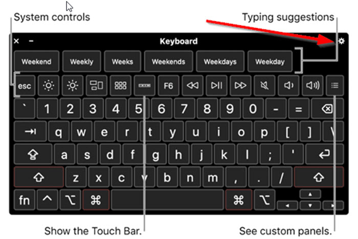 Switch Control Keyboard Settings