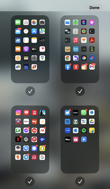 All Pages with apps