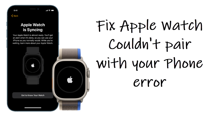 Apple Watch Pair error
