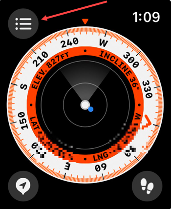 Apple Watch Ultra Menu