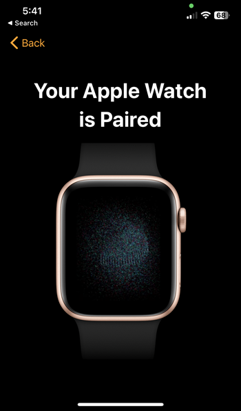 Apple Watch paired