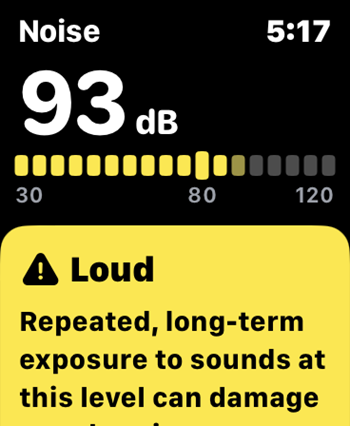 Apple Watch Ultra measure noise levels