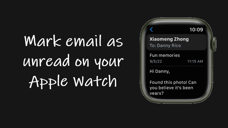 Emails on Apple Watch