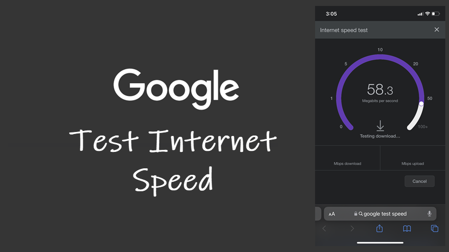 Google test Internet Speed