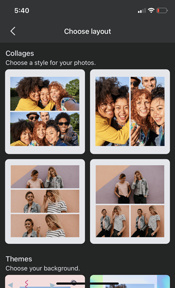 Layouts for facebook collages & themes