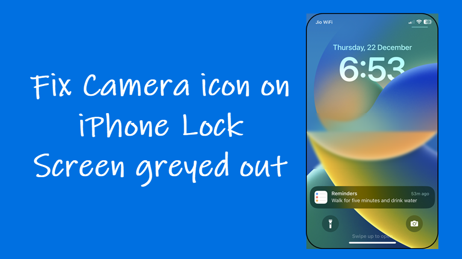 Lock Screen Camera icon