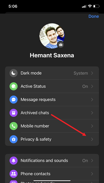 Messenger Privacy & safety