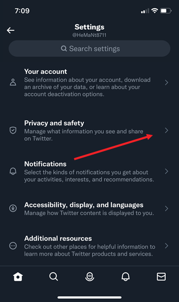 Privacy and safety Twitter