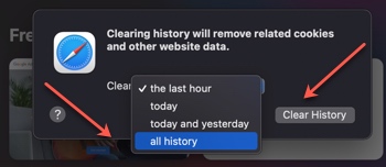 Remove all history