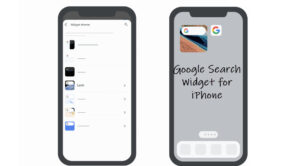 Search widget for iPhone