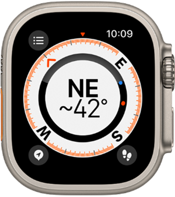 Set Apple Watch Ultra Compass app