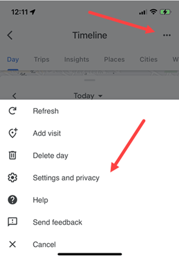Settings and privacy for Maps app