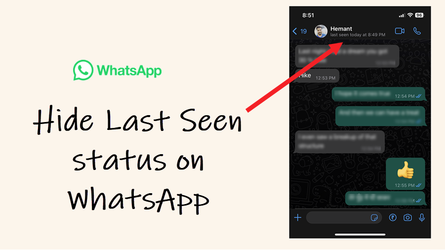 WhatsApp Last Seen status