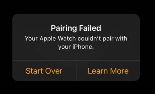 Your Apple Watch couldn't pair with your iPhone