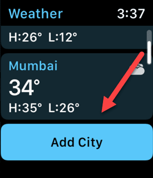 Add a city to Weather app