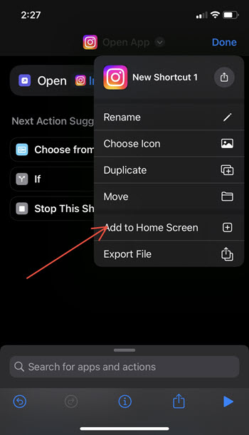 Add to Home Screen