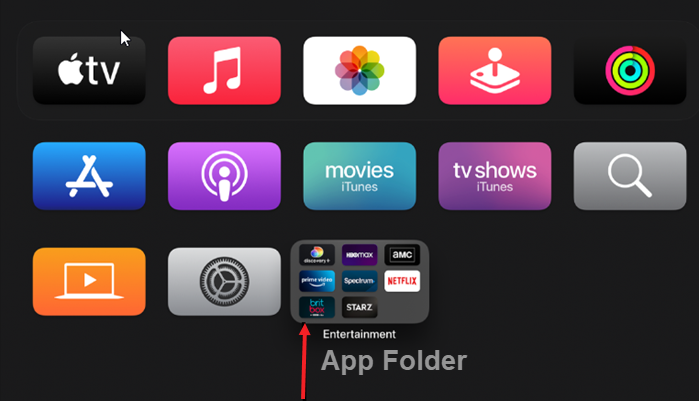 Apple Tv App folder
