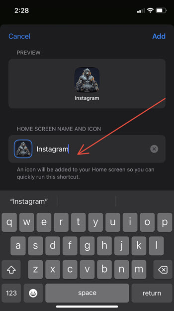 Change Instagram Icon logo