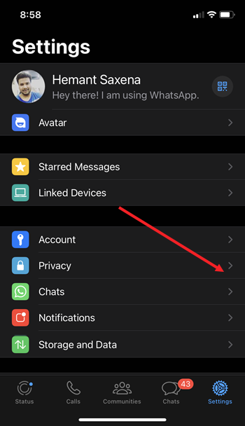 Privacy Settings WhatsApp