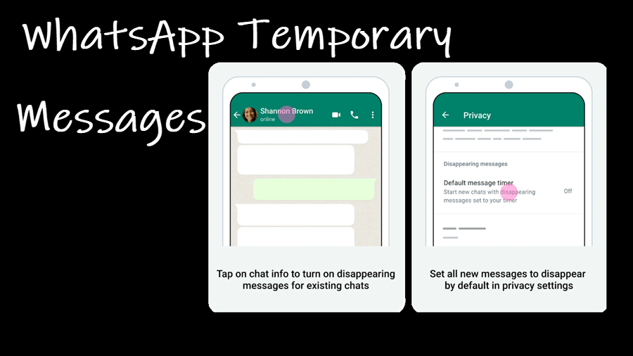 Temporary Messages on WhatsApp