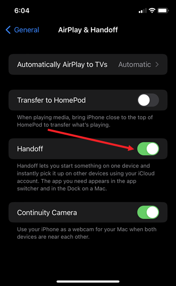 Turn Off Handoff in HomePod