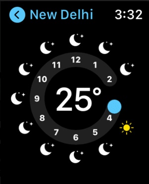 Weather on Apple Watch