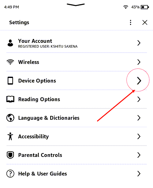 Kindle Device Options