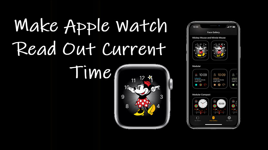 Make Apple Watch read out current time