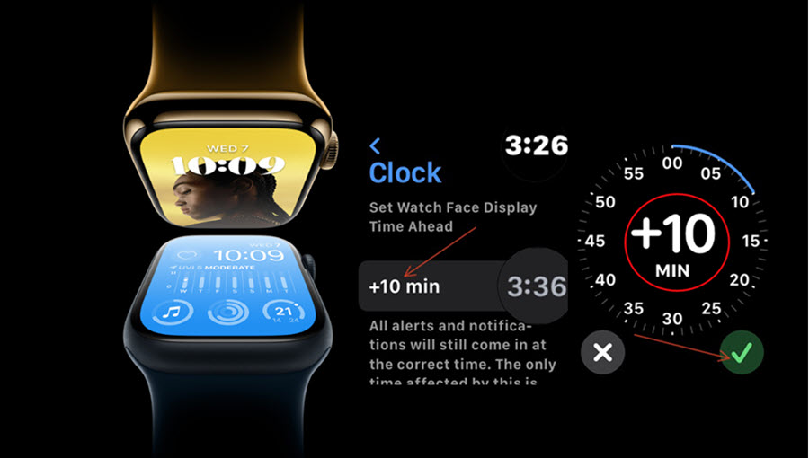 Set Apple Watch Time forward