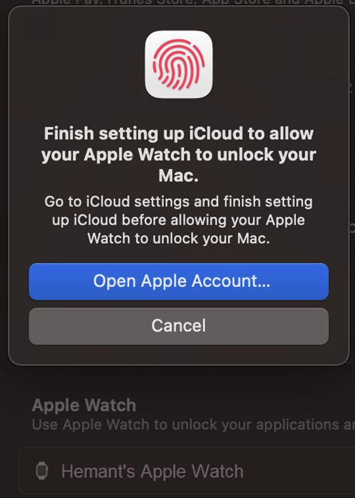 Setup iCloud