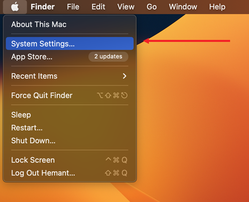 System Settings Mac