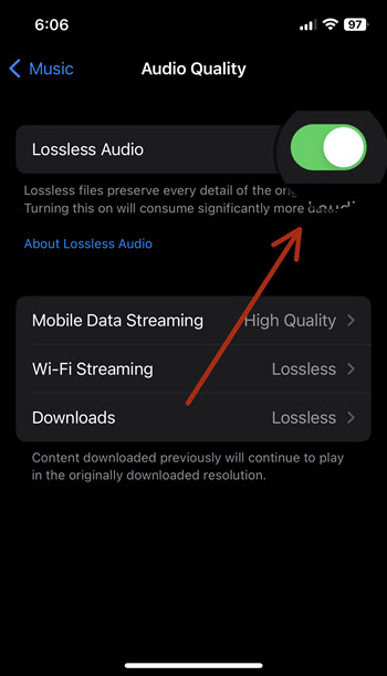 Lossless Audio Apple Music