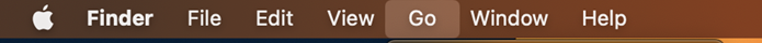 Menu bar