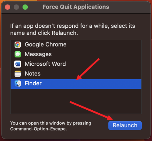 Relaunch Finder