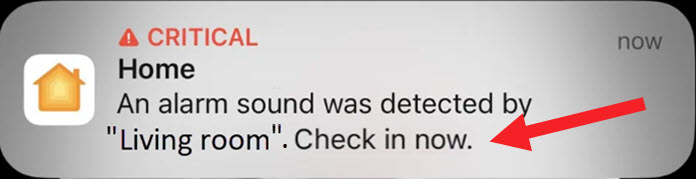 Apple HomePod Smoke Alarm Sound Detector Notification