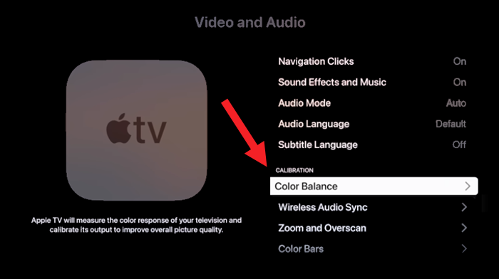 Apple TV Color Calibration