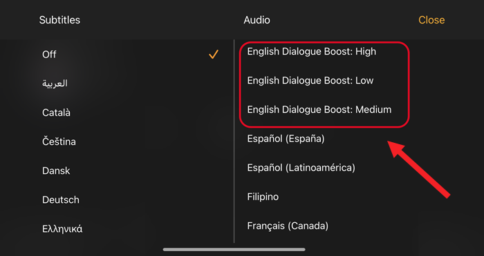Dialogue Boost in Prime Video
