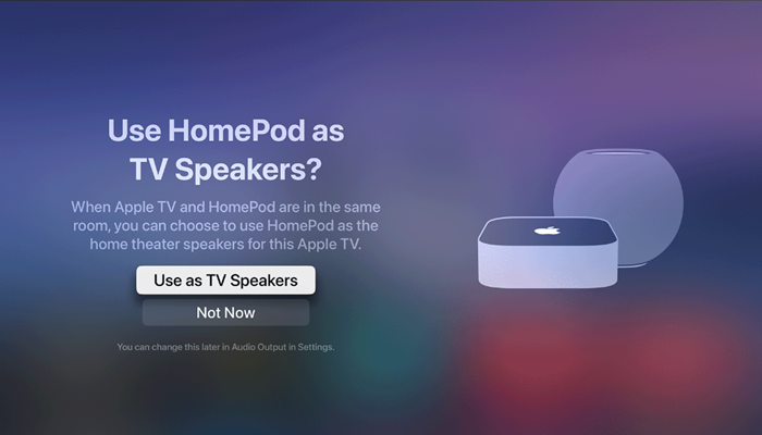 HomePod as TV Speaker