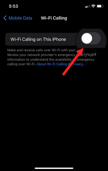 iPhone Wi-Fi Calling