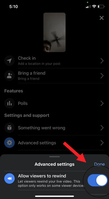 Rewind Live Video on Facebook